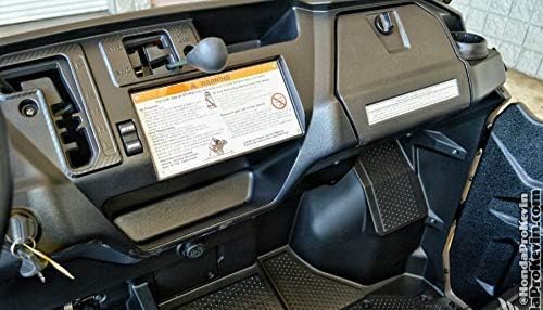 Compatible with Honda Pioneer 1000 Black Diamond Plate Jumbo Cup holder