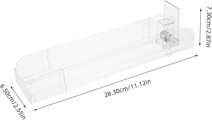 PRETYZOOM Fridge Organizer for Drinks Dual-sided Automatic Display Holder for Retail Efficient Soda Can Dispenser for Pantry and Refrigerator Compact Beverage Showcase for Enhanced