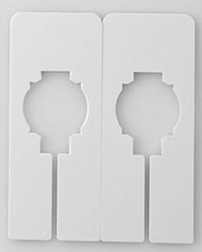 NAHANCO QSDWBKIT4, White Rectangular Clothing Size Dividers with Black Print for XXS-XXL, 1Blank, Kit of 40 (7 Sizes and 1 Blank, 5 of Each)