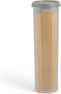 Tall Clear Spaghetti Pasta Container Storage With Lid.Multi-Purpose Kitchen Pantry Organization And Food Storage For Noodles Beans Straws - Airtight Leakproof Spaghetti Keeper BPA Free 37 oz.