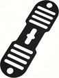 Silicone Pot Lid Strap for Storage Secure Lids and Prevent Food Spills Adjustable Lid Holder for Pots Pans Ideal for Organized Kitchen Organization Cabinet Drawer Storage black
