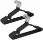 40-Pack AZhause Heavy Duty Black Matte Rubber Coated Non Slip Clothing Hangers for All Clothes, 0.2 inch Diameter, Extra Strong, Non Slip Adult Hangers (40-Pack)