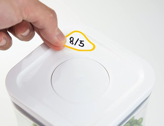Removable Expiration Date Labels for Food Containers, Waterproof Food Storage Labels for Deli Containers, Best By Pantry Label, Freezer Refrigerator Label, Write On Kitchen Organization Label