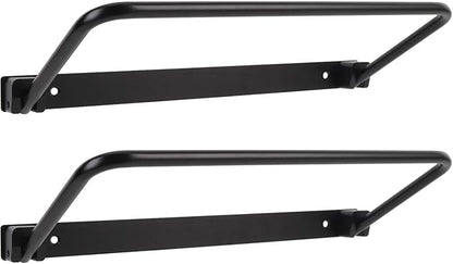 Foldable RV Shoe Rack, Alumiun Alloy Hanging Shoe Storage Shelf for Motorhome Yacht, Wall Mounted Shoe Organizer for RV with Installation Screws, Fitment for RV, Travel Trailer,