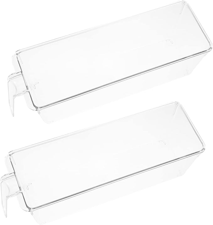Ciieeo 2pcs Multi-functional Beverage Storage Boxes Pulling Containers for Refrigerator Organization for Beer and Soda Can Dispensing Space-saving and Stylish Food Storage