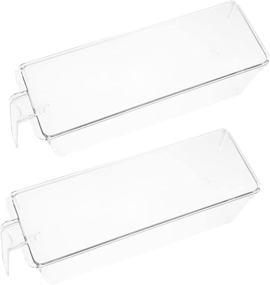 Ciieeo 2pcs Multi-functional Beverage Storage Boxes Pulling Containers for Refrigerator Organization for Beer and Soda Can Dispensing Space-saving and Stylish Food Storage