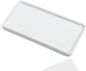 6.4" Porcelain Small Bathroom Tray, Ceramic Countertop and Vanity Tray for Cosmetics, Perfume, Jewelry, Candle - Kitchen Soap Tray for Kitchen Counter (White)