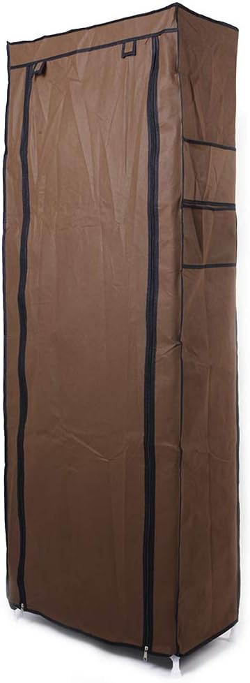 10 Tiers Shoe Rack with Dustproof Cover Shoe Storage Organizer Cabinet Shoe Shelf Tower,Non-Woven Fabric Cover (Coffee)