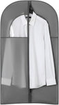 Kimmama Dress Bags for Gowns, Garment Bags for Hanging Clothes, Garment Protector Cover for Wedding Dress, Suit, Dance Costumes, Coat, PEVA, Grey, 23.6" x 43.3"