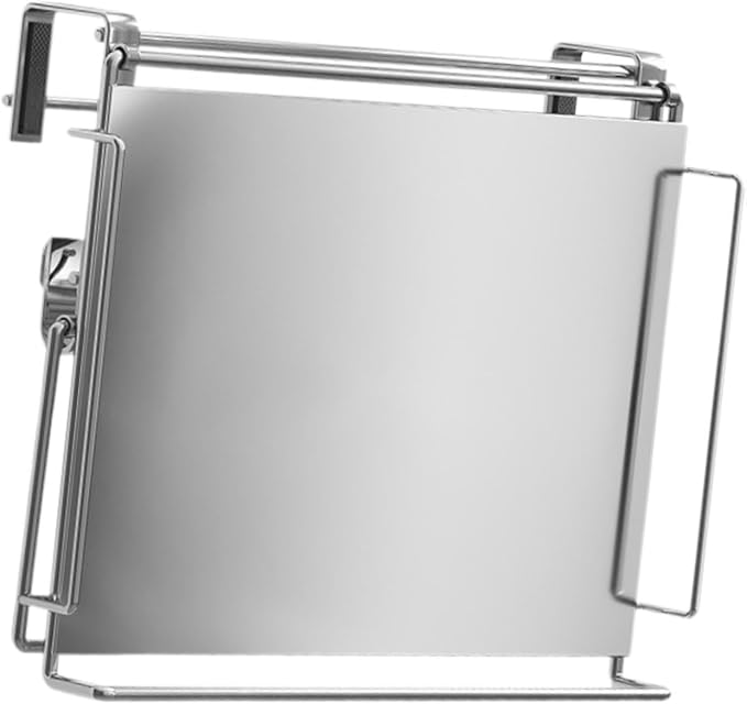 Organizer for Cabinet Doors, Foldable Storage Solution for Kitchen and Pantry, Silver