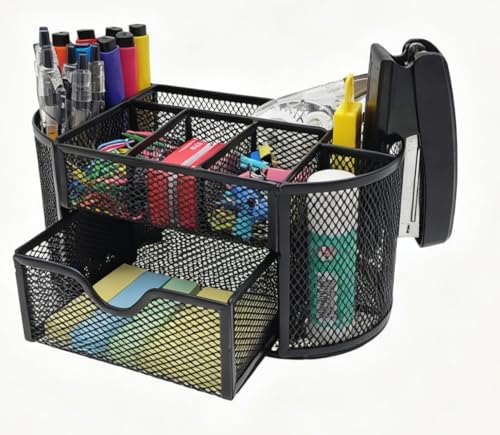 Mesh Pen Holder Desk Organizer by XINGXINRONG