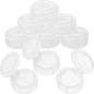 POPETPOP 8 Pack Empty Eyeshadow Storage Boxes Plastic Makeup Organizer Holder Compact Case for Travel and Home Cosmetic Display
