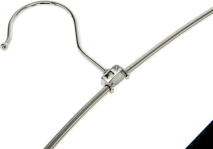 30 Pack Quality Multi Hangers, Space-Saving Multi-Bar Metal Pants Hangers, Stable with Non-Slip Foam Padding, Swivel Hook for 5 Jeans Each, Suit Pants, Scarves, Towels, Trousers