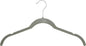 Amazon Basics Space Saving Slim Velvet Non-Slip Clothes Hangers for Closet Organization, Gray/Silver, 30-Pack