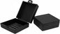 Soap Holder 2 Pack, Shower Bar Case Box Fit Dr Squatch, Waterproof Travel Container with Lid, Square Bathroom Soap Dish for Camping Gym Outdoor Traveling (Black)
