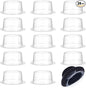 BENECREAT 24 Pcs Plastic Hat Holder, Plastic Hat Supports Display Organizer Racks Stands, Hat Inserts Cap Display Holder for Cowboy Fedora, Bucket Hats, Heads Reshaper Moldes