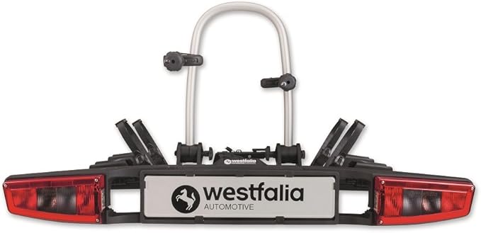 Westfalia Set bikelander and Storage Bag - Foldable towbar Mounted Bicycle Carrier for 2 Bikes - Suitable for eBikes - Universal Bike Carrier - Max. Load 60kg