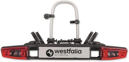Westfalia Set bikelander and Storage Bag - Foldable towbar Mounted Bicycle Carrier for 2 Bikes - Suitable for eBikes - Universal Bike Carrier - Max. Load 60kg
