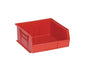 QUANTUM STORAGE SYSTEMS K-QUS235RD-4 4-Pack Ultra-Stack and Hang Bins, 10-7/8 inch x 11 inch x 5 inch, Red