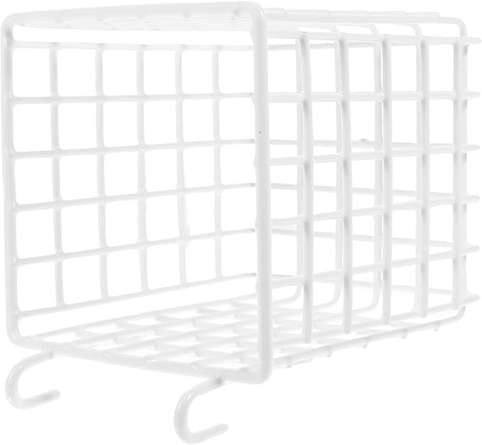 SOLUSTRE 2pcs Hanging Wire Basket for Kitchen and Bathroom Storage Space Saving Organizer for Cabinet Doors Pantry and Craft and Sturdy Design Multi Functional Use