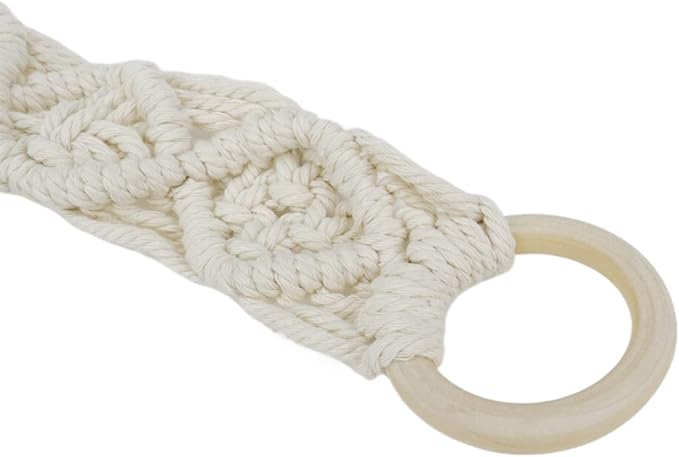 HEVSTIL Boho Hat Hanger，Hat Organizer Hat Wall Hanging Bohemian Womens Hat Rack Cowgirl Hat Display for Wide Brim Hats Bowler Fedora Hats Baseball Caps，White