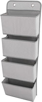 PRETYZOOM Over Door Pantry Organizer 4-Layer Hanging Closet Organizer Wall Hanging Bag Easy to Install