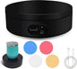 YVV Motorized Rotating Display Stand, Cup Display Turner Stand, Electric Rotating Base for Glitter Tumblers, 360 Automatic Mute Rotating Turntable with 4 Colors Backgrounds for Epoxy Cup Display