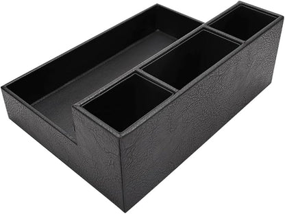 Barber Storage Box,Hairdressing Tool Holder, Multifunctional Detachable Large Storage Box, Shear Holder PU Leather Salon Scissors Holder, Hair Cutting Tools Storage Case for Barber Accessories(Small)