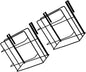 2Pcs Over Door Organizer Set Inside Cabinet Towel Rack Iron Hanging Storage for Kitchen and Pantry Space-Saving Design Easy Installation for Small Spaces