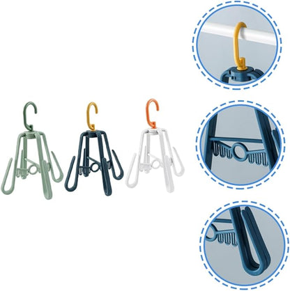 Holibanna 3pcs Multi-Functional Drying Shoe Rack Foldable Hanging Organizer Multi- for Space Saving for Home Use