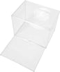 WOONEKY Stackable Acrylic Shoe Box 45x33x33cm Large Boot Storage Container with Lid Front-opening Organizer for Closet and Entryway