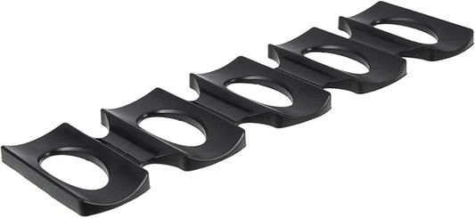 Amosfun 2pcs Refrigerator Beer Holder Mat Slip Beverage Storage Rack for Cans and Bottles for Organizing Soda Beer and Other Drinks Fridge Black