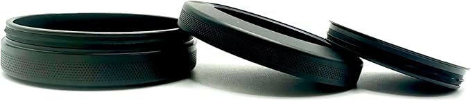 Freedom | Metal Container for Zyn, Premium Aluminum Can & Rugged Pouch Holder | Extra Capacity, Knurled Grip & Used Pouch Storage | EDC (Black)