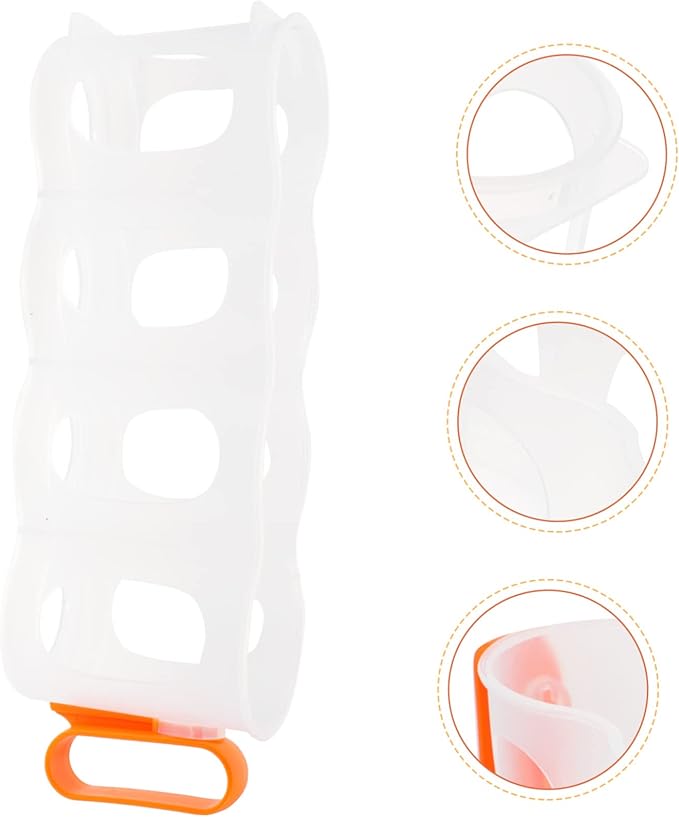 Levemolo Fridge Can Dispenser Organizer for Beer and Soda Multi-Functional Beverage Storage Rack for Refrigerator and Pantry Neat and Space-Saving Drink Holder Orange