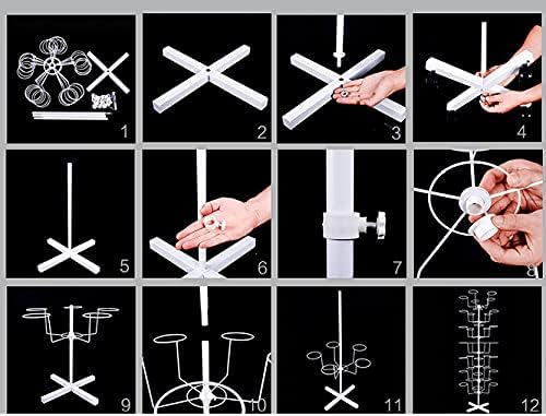 7-Tier 35 Hat Rotating Hat Display Rack, Hats Stand Display, Adjustable Iron Hat Rack Stand, Freestanding Cap Hat Retail Display Stand, Hats Caps Holders for Hats and Wigs (Black)