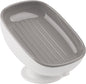 Soap Holder Self Draining for Sink Soap Holder Suction Cup Bar Soap Holder for Kitchen Bathtub - Gray