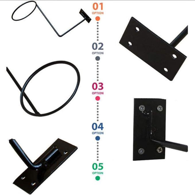 Helmet Display Rack, Motorcycle Bicycle Helmet Holder - Hanger Rack Jacket Hook Screws Wig Ball Storage Holder- Wall Mounted Hook for Coats,Hats, Caps - Fixed with Four Screws