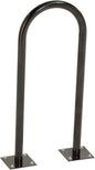 Global Industrial U-Rack Bike Rack, Flange Mount, 2-Bike Capacity, Steel Construction, Black Powder Coat Finish, Commercial Bike Rack for Stores, Parks and Schools