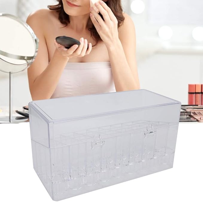 Dioche 36 Grid Dust Proof Lipstick Storage Organizer Rack, Made of Acrylic Material, Neat and Tidy for Lipstick Cosmetics Earrings, Dioche8c4oazgv2t
