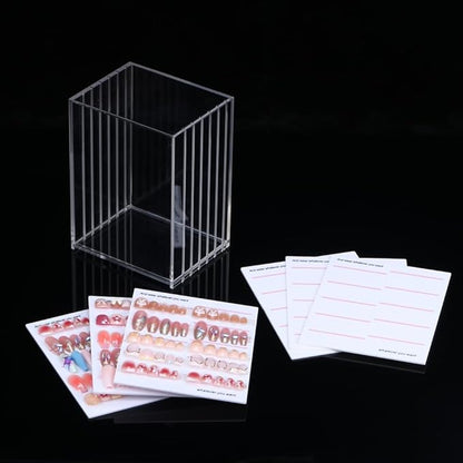 6 Layers Acrylic Nail Storage Organizer, Cosmetic Makeup Container Box, Clear Case Cabinet Display Used for Nail Storage and Nail Salons (6 Layers)