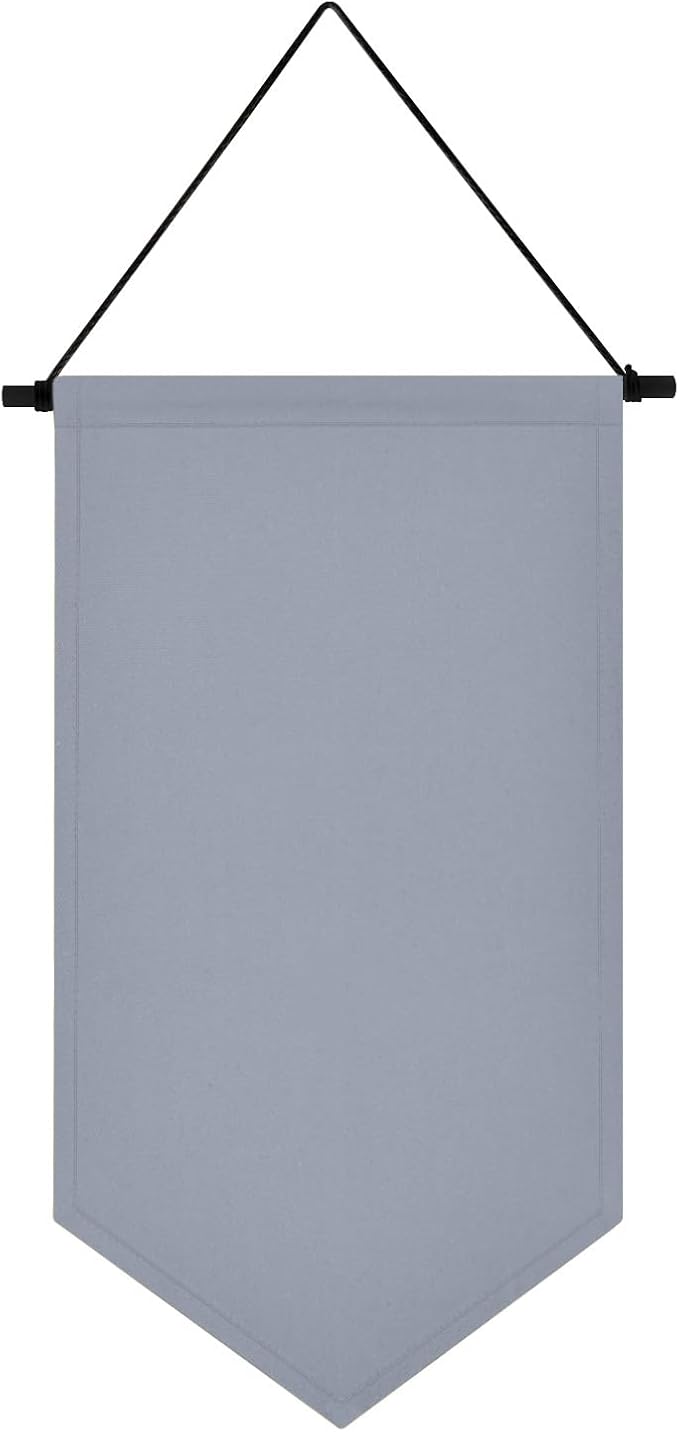 Wall Hanging Brooch Jewelry Storage Case Canvas Display Stand Enamel Pin Display Banner Holder Earrings Necklace Glitter Pin Collection Organizer (Gray)