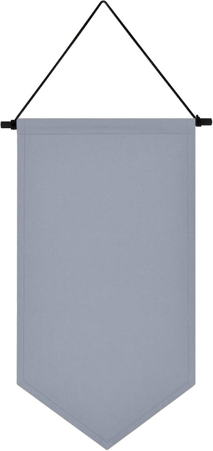 Wall Hanging Brooch Jewelry Storage Case Canvas Display Stand Enamel Pin Display Banner Holder Earrings Necklace Glitter Pin Collection Organizer (Gray)