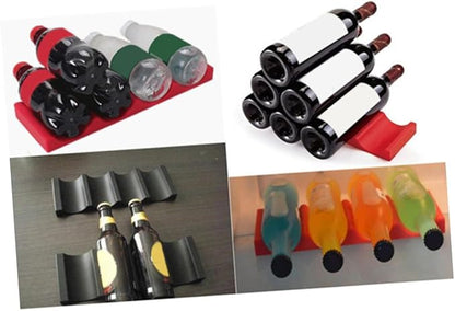 2pcs Beer Bottle Pad Glasses Holder Can Beverage Beer Rack Fridge Storage Organizer