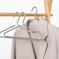 Premium Matte Silvery Aluminum Coat Hangers 10 Piece Set, 16.5” Extra Smooth & Durable Metal Shirt Dress Hanger,Aluminum Alloy Hanger,Clothing Support,Clothing Hang