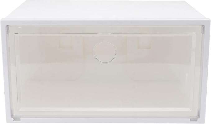 Ciieeo Creative Plastic Shoe Box with Side-opening Lid, Large Capacity 34x18x25cm Dustproof and Anti-oxidation Shoe Storage Organizer for Home and Entryway