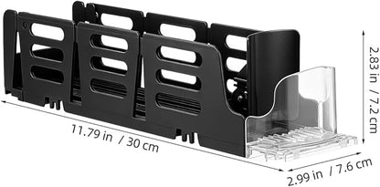 Baluue Drink Organizer for Fridge, Single Row Automatic Soda Can Dispenser, Spring Push Self-Pushing Glide Holder for Beverage Cans in Mini Refrigerator Storage