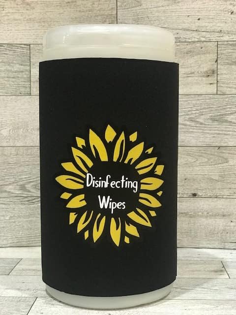 Sunflower Disinfecting Wipe Cover (Small, Black)