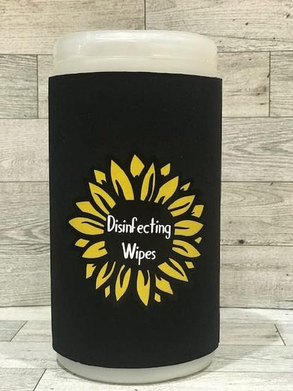 Sunflower Disinfecting Wipe Cover (Small, Black)