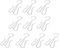 Uonlytech 10pcs White Plastic Shoe Hangers Multipurpose Shoe Organizer Hooks for Closet Hanging Storage and Drying in Home Or Dorm