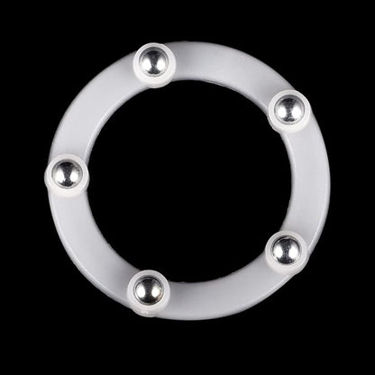 MECCANIXITY 2inch Rotating Swivel Stand with Steel Ball Bearings Annular Lazy Susan Base Turntable for Kitchen Corner Cabinets, 55 x 40mm White Pack of 6